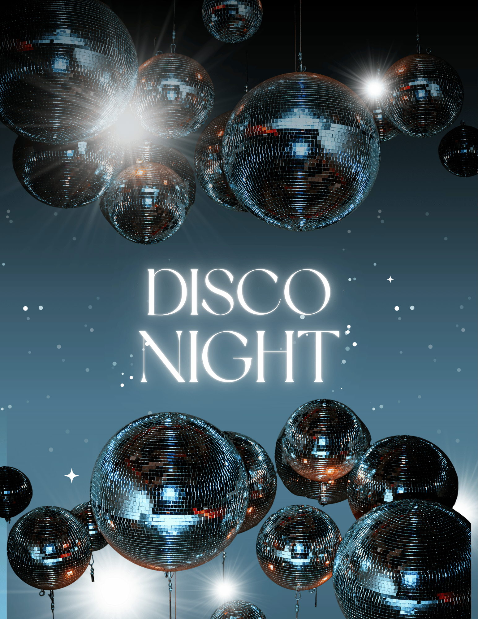 Disco night poster
