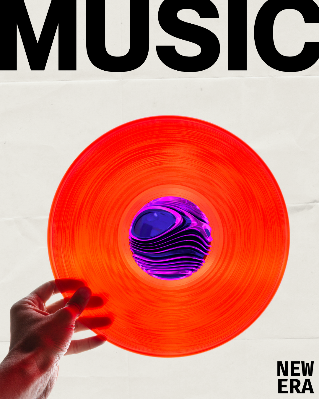 Vinyl music poster